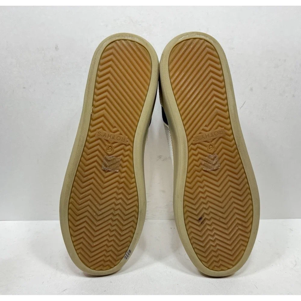 Rothy's The RS01 Mens Size 9 Casual Knitted Sneaker Shoes‎ Coastal Blue Cream